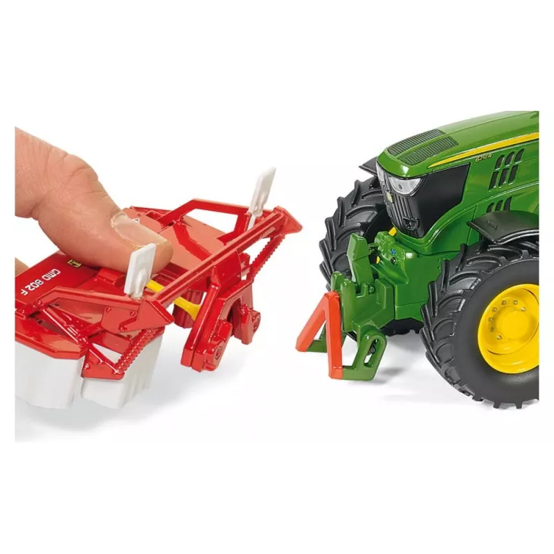 Siku John Deere 6210R traktoriaus modelis, metalas, plastikas, juoda, žalia