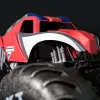 Monster Jam Marvel Mega Spider-Man RC Monster Truck, visureigis, daugiau nei 60 cm ilgio, 1:6 mastelis, superherojų žaislas vaikams nuo 4 metų
