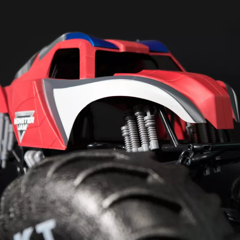 Monster Jam Marvel Mega Spider-Man RC Monster Truck, visureigis, daugiau nei 60 cm ilgio, 1:6 mastelis, superherojų žaislas vaikams nuo 4 metų