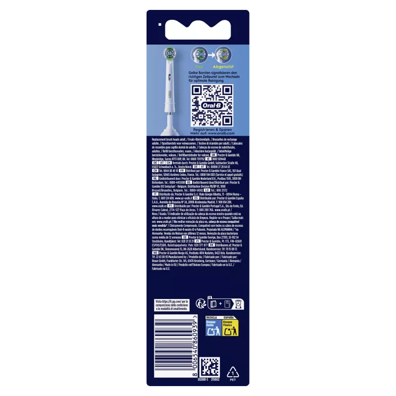 Oral-B Precision Clean 860939 5 vnt Balti dantų šepetėlio antgaliai