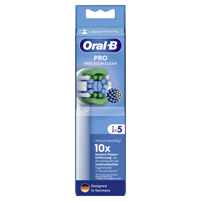 Oral-B Precision Clean 860939 5 vnt Balti dantų šepetėlio antgaliai