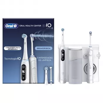 Sukamasis-osciliuojantis dantų šepetėlis Oral-B iO6 Baltas Suaugusiems Baterija 2 šepetėlių galvutės