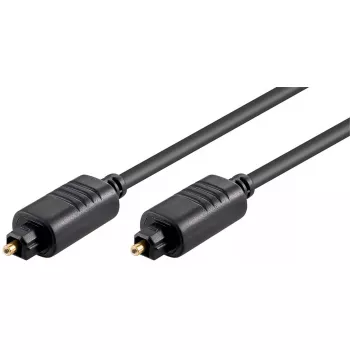 Optinis garso kabelis TOSLINK GOOBAY 50565 — 2 m, kištukas-kištukas, juodas