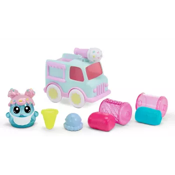 MGA Entertainment DohKins Ledų furgonėlis ir kepėjas – modelino žaidimų rinkinys, įvairiaspalvis, vaikams nuo 3 metų