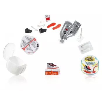 Miniverse Make It Mini Sneakers PDQ – miniatiūrinių sportbačių rinkinys, 8 m., įvairiaspalvis, plastikas