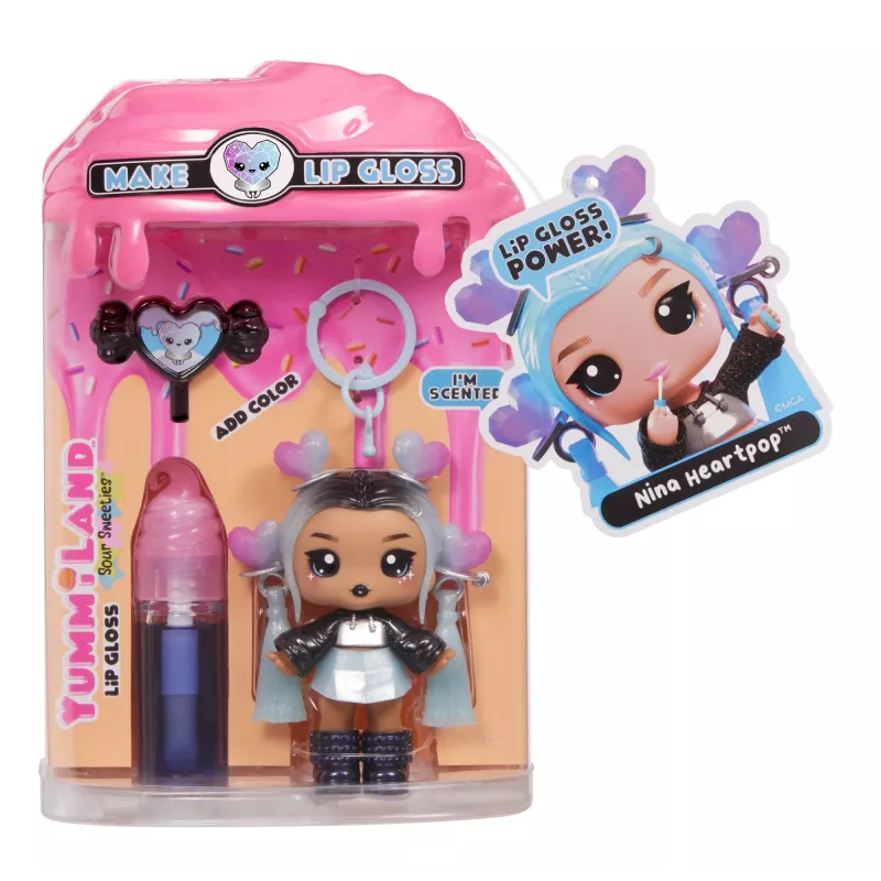 MGA Entertainment Yummiland Lip Gloss Lėlė Sour Sweeties - Nina Heartpop