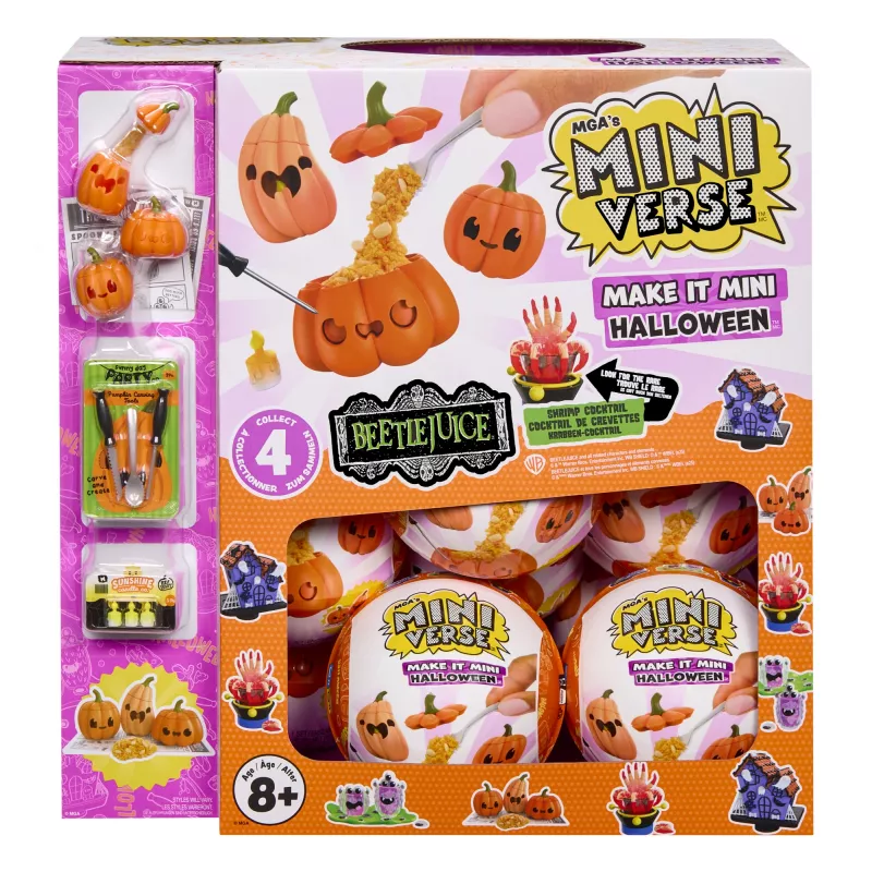 Miniverse MGA's – Make It Mini Halloween PDQ, 8 metų, Helovinas, Įvairiaspalvis, Plastikas