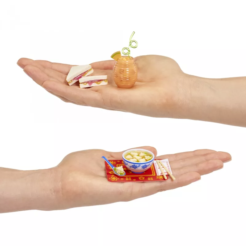 Miniverse Make It Mini Foods: Cafe in PDQ Series 5 (Wave A) – mini rinkinys, 8 m., įvairiaspalvis, plastikas