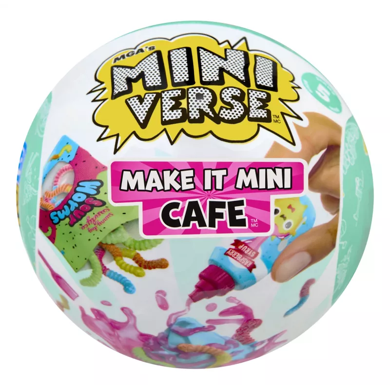 Miniverse Make It Mini Foods: Cafe in PDQ Series 5 (Wave A) – mini rinkinys, 8 m., įvairiaspalvis, plastikas