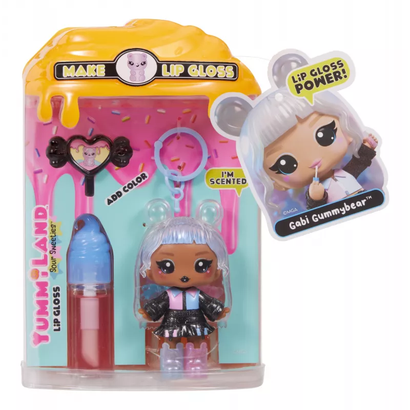 MGA Entertainment Yummiland Lip Gloss Lėlė Sour Sweeties - Gabi Gummybear