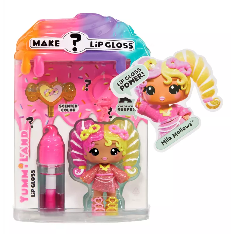 MGA Entertainment Yummiland paslaptingas lūpų blizgesio lėlė - Mila Mallows