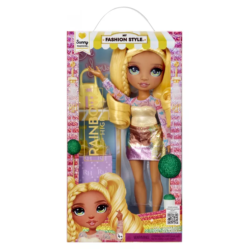 Rainbow High My Fashion Style Lėlė Sunny – mados lėlė, 28 cm, įvairiaspalvė