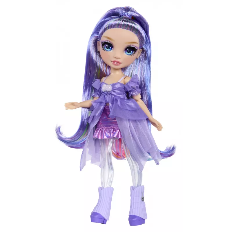 Rainbow High Rainbow Shimmers su gleivėmis mados lėlė - Violet (violetinė)