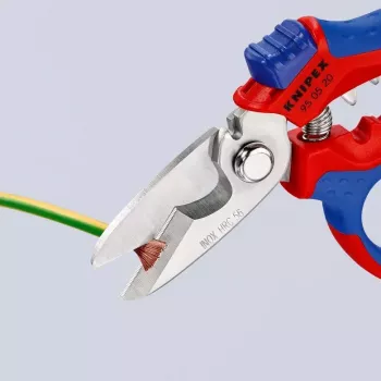 Knipex 95 05 20 SB replės, nerūdijantis plienas, plastikinė rankena, mėlyna/raudona