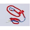Knipex 95 05 20 SB replės, nerūdijantis plienas, plastikinė rankena, mėlyna/raudona