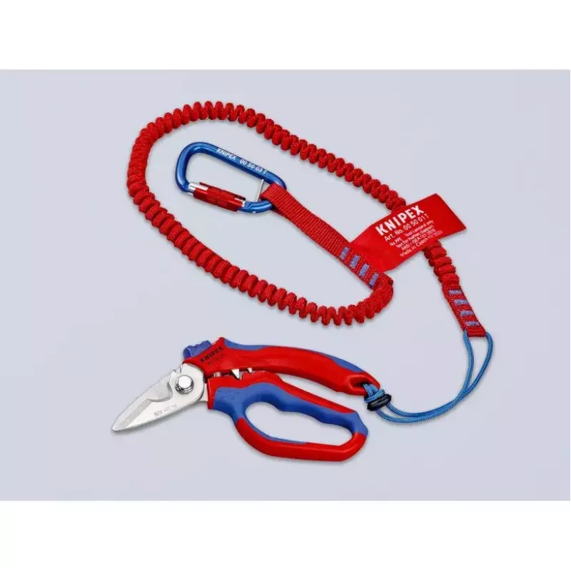 Knipex 95 05 20 SB replės, nerūdijantis plienas, plastikinė rankena, mėlyna/raudona