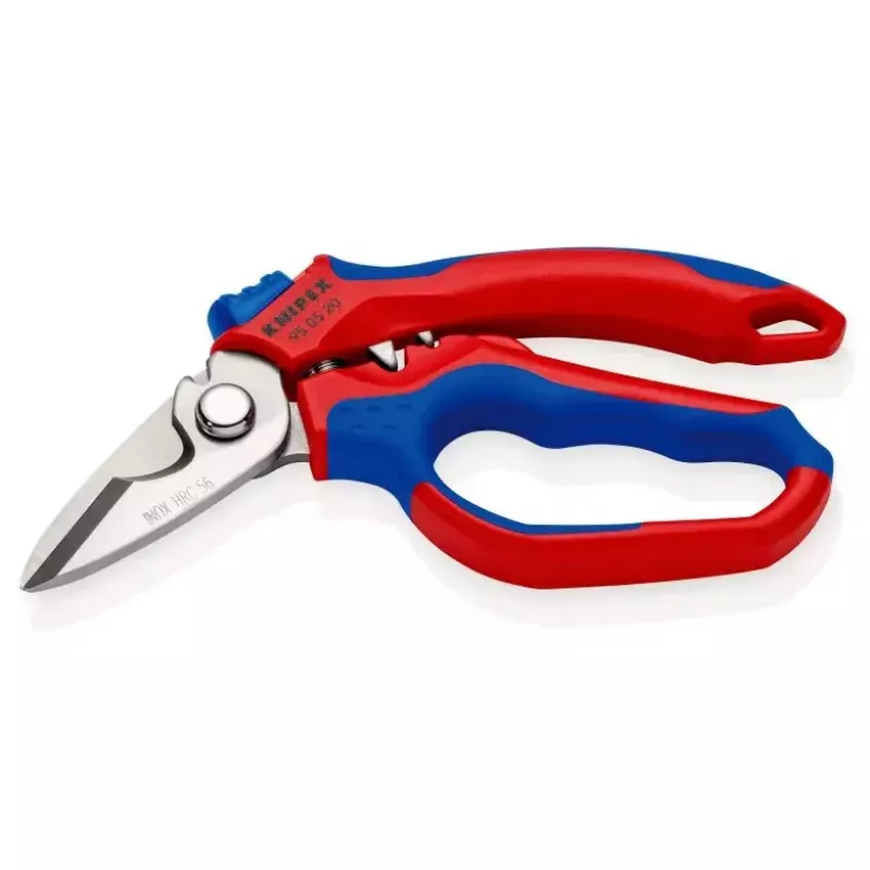 Knipex 95 05 20 SB replės, nerūdijantis plienas, plastikinė rankena, mėlyna/raudona