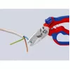 Knipex 95 05 20 SB replės, nerūdijantis plienas, plastikinė rankena, mėlyna/raudona