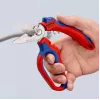 Knipex 95 05 20 SB replės, nerūdijantis plienas, plastikinė rankena, mėlyna/raudona