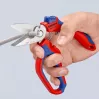 Knipex 95 05 20 SB replės, nerūdijantis plienas, plastikinė rankena, mėlyna/raudona