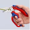 Knipex 95 05 20 SB replės, nerūdijantis plienas, plastikinė rankena, mėlyna/raudona