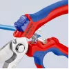 Knipex 95 05 20 SB replės, nerūdijantis plienas, plastikinė rankena, mėlyna/raudona