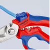 Knipex 95 05 20 SB replės, nerūdijantis plienas, plastikinė rankena, mėlyna/raudona
