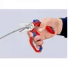 Knipex 95 05 20 SB replės, nerūdijantis plienas, plastikinė rankena, mėlyna/raudona