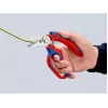 Knipex 95 05 20 SB replės, nerūdijantis plienas, plastikinė rankena, mėlyna/raudona