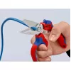 Knipex 95 05 20 SB replės, nerūdijantis plienas, plastikinė rankena, mėlyna/raudona
