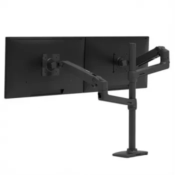 ERGOTRON LX Dviguba stovima ranka, aukštas stulpas (matinė juoda)
