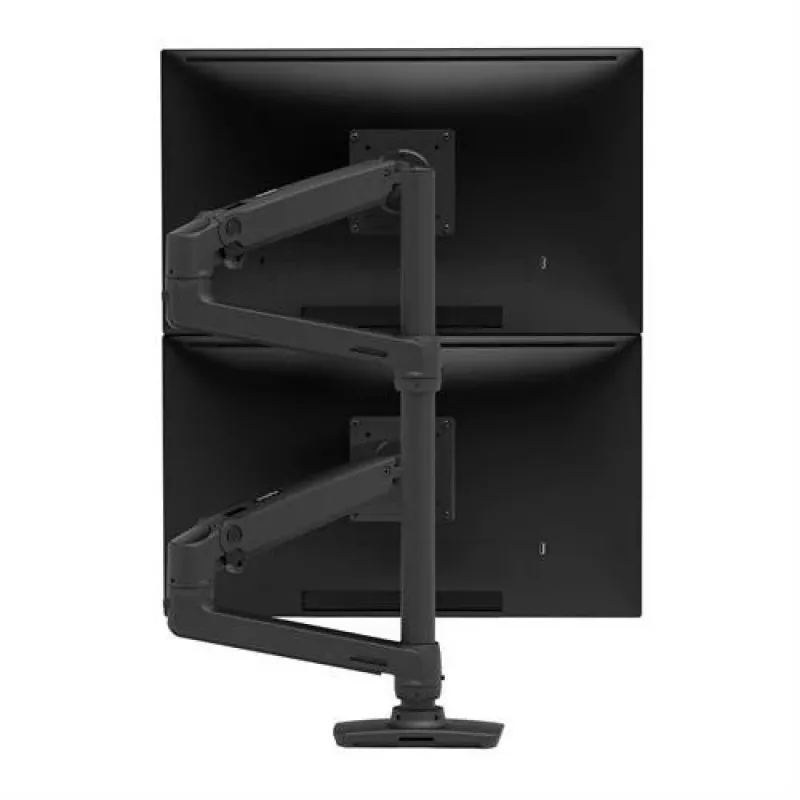 ERGOTRON LX Dviguba stovima ranka, aukštas stulpas (matinė juoda)