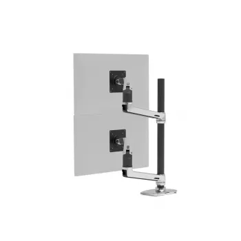 Ergotron LX Series LX dviguba laikiklio ranka su aukštu stulpu 101,6 cm aliumininis spaustuvas 20 kg