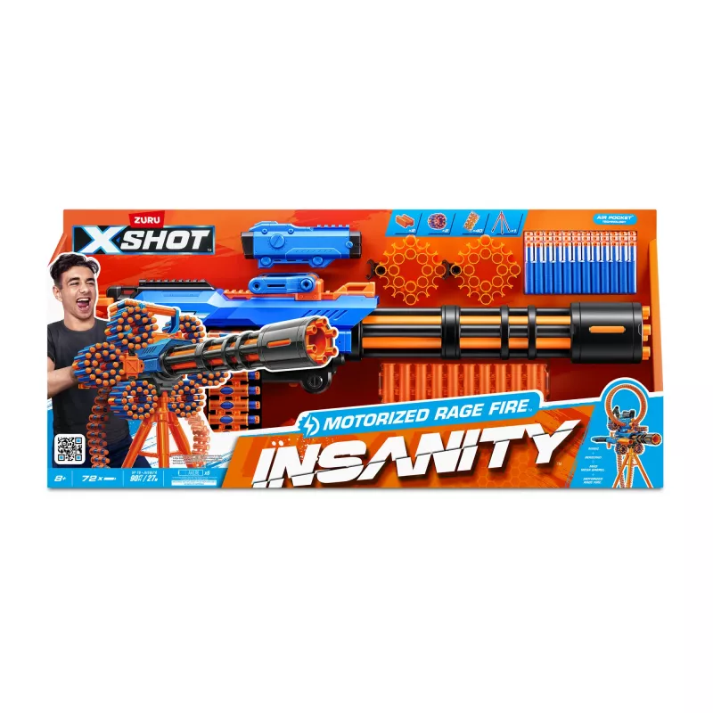 XSHOT Insanity Motorized Rage Fire (72 strėlės) ZURU