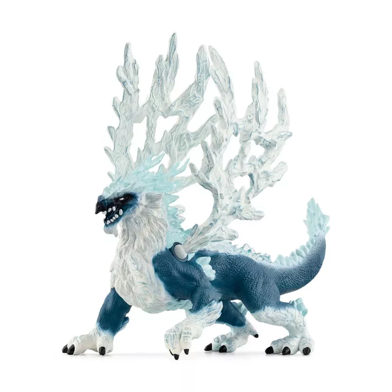 schleich ELDRADOR CREATURES Ledinis Drakonas, 7 m., Ledo pasaulis, Pabaisos ir drakonai, Mėlyna, Balta, Plastikas