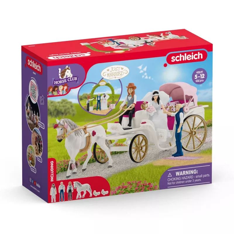 Vestuvinis vežimas Schleich HORSE CLUB 42641S įvairiaspalvis