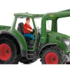 Traktorius su priekaba Schleich FARM WORLD 42608 Juoda Žalia Raudona Geltona