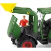 Traktorius su priekaba Schleich FARM WORLD 42608 Juoda Žalia Raudona Geltona