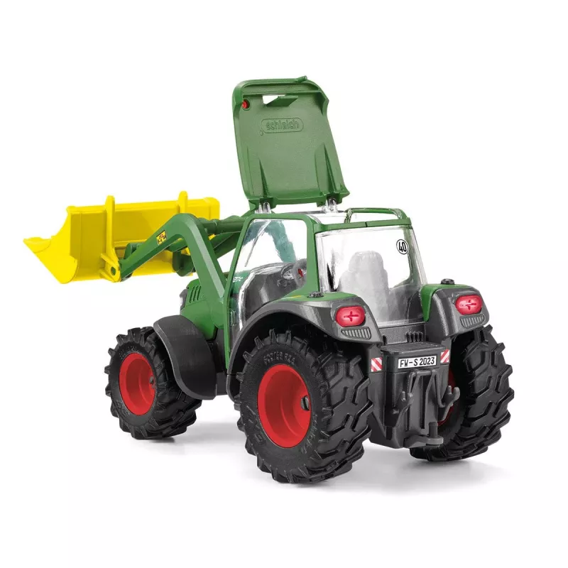 Traktorius su priekaba Schleich FARM WORLD 42608 Juoda Žalia Raudona Geltona