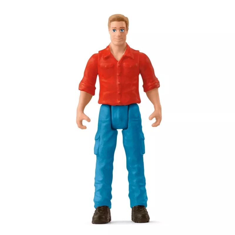 Traktorius su priekaba Schleich FARM WORLD 42608 Juoda Žalia Raudona Geltona