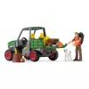 schleich FARM WORLD Darbas Miške – ūkio komplektas su ūkininku Pauliumi ir visureigiu