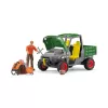 schleich FARM WORLD Darbas Miške – ūkio komplektas su ūkininku Pauliumi ir visureigiu