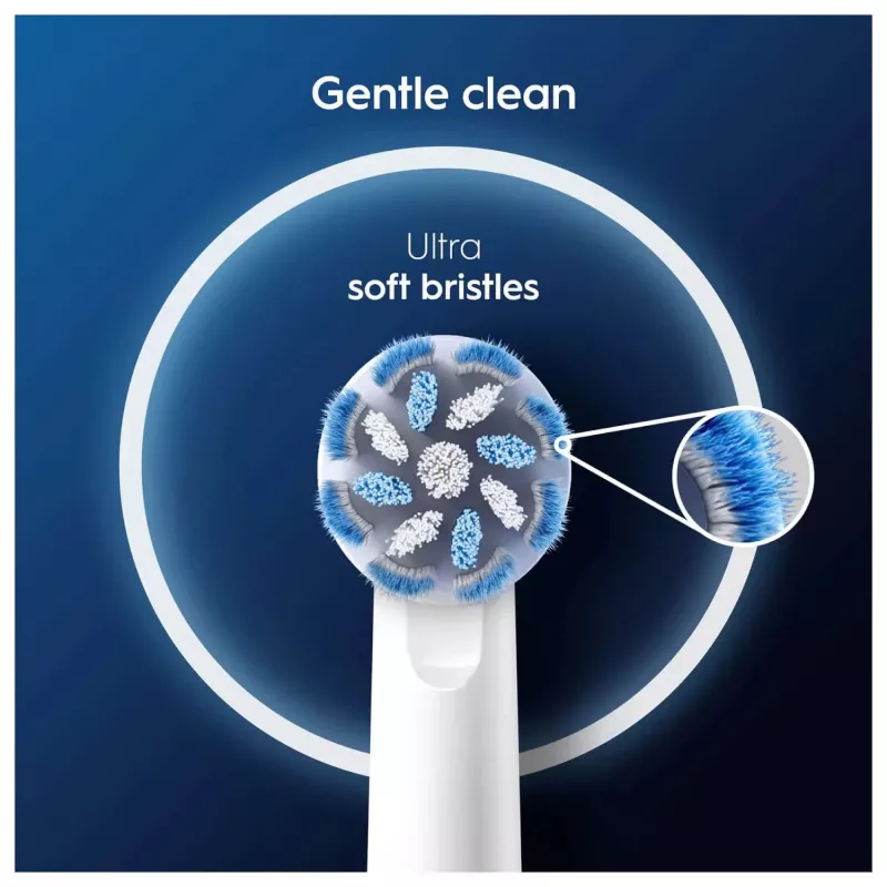 Šepetėlių galvutės Oral-B Sensitive Clean 12 vnt Baltos