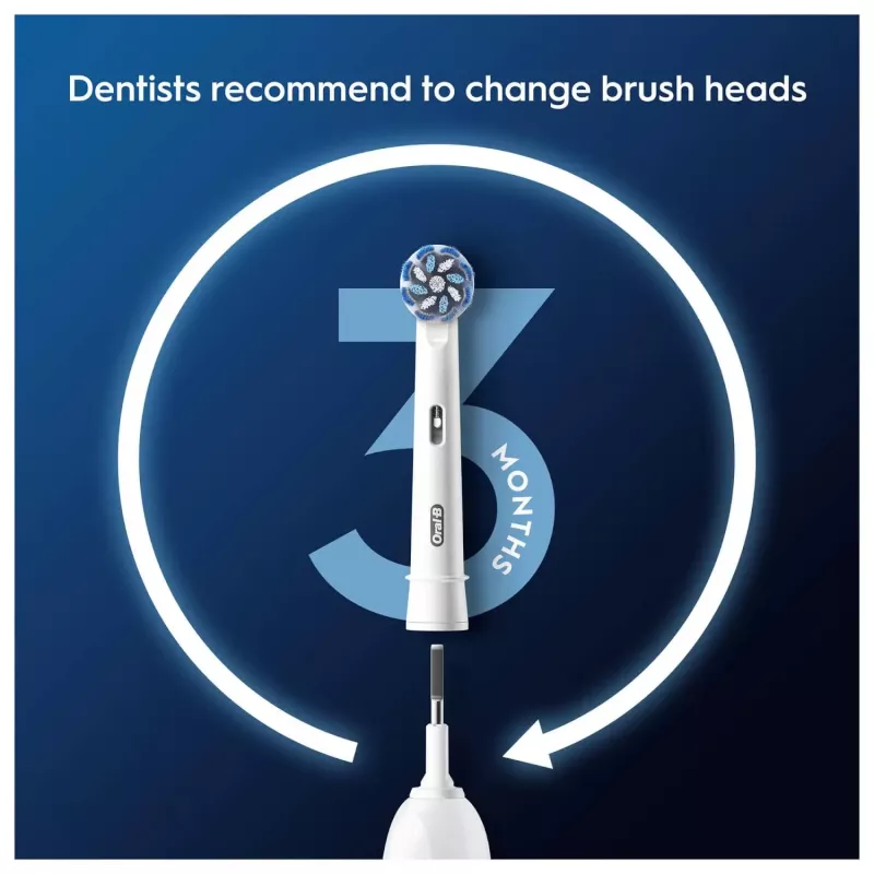 Šepetėlių galvutės Oral-B Sensitive Clean 12 vnt Baltos