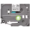 Juostelė etiketėms Brother TZe-S231 12mm juoda ant baltos
