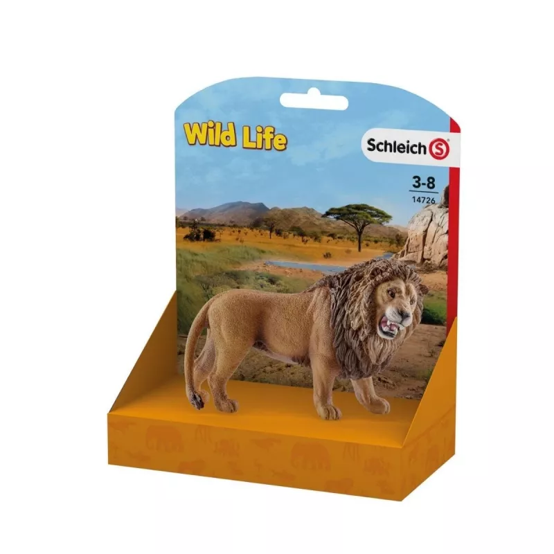 Schleich WILD LIFE Liūtas riaumojantis įvairiaspalvis plastikinis 3+ metų