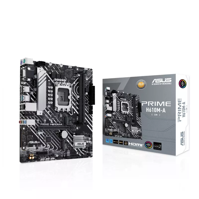 Pagrindinė plokštė ASUS PRIME H610M-A-CSM Intel H610 LGA 1700 micro ATX