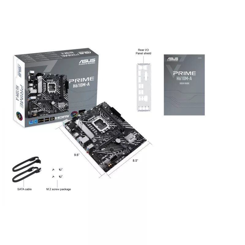 Pagrindinė plokštė ASUS PRIME H610M-A-CSM Intel H610 LGA 1700 micro ATX
