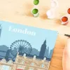 Piešimo rinkinys Ravensburger CreArt — Spalvingas Londonas (23525) drobės tapybai su numeruotu vadovu