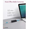 ICY BOX USB 3.0 A tipo į RJ-45 Ethernet prievado adapteris, laidinis, USB, Ethernet, 1000 Mbit/s, juodas